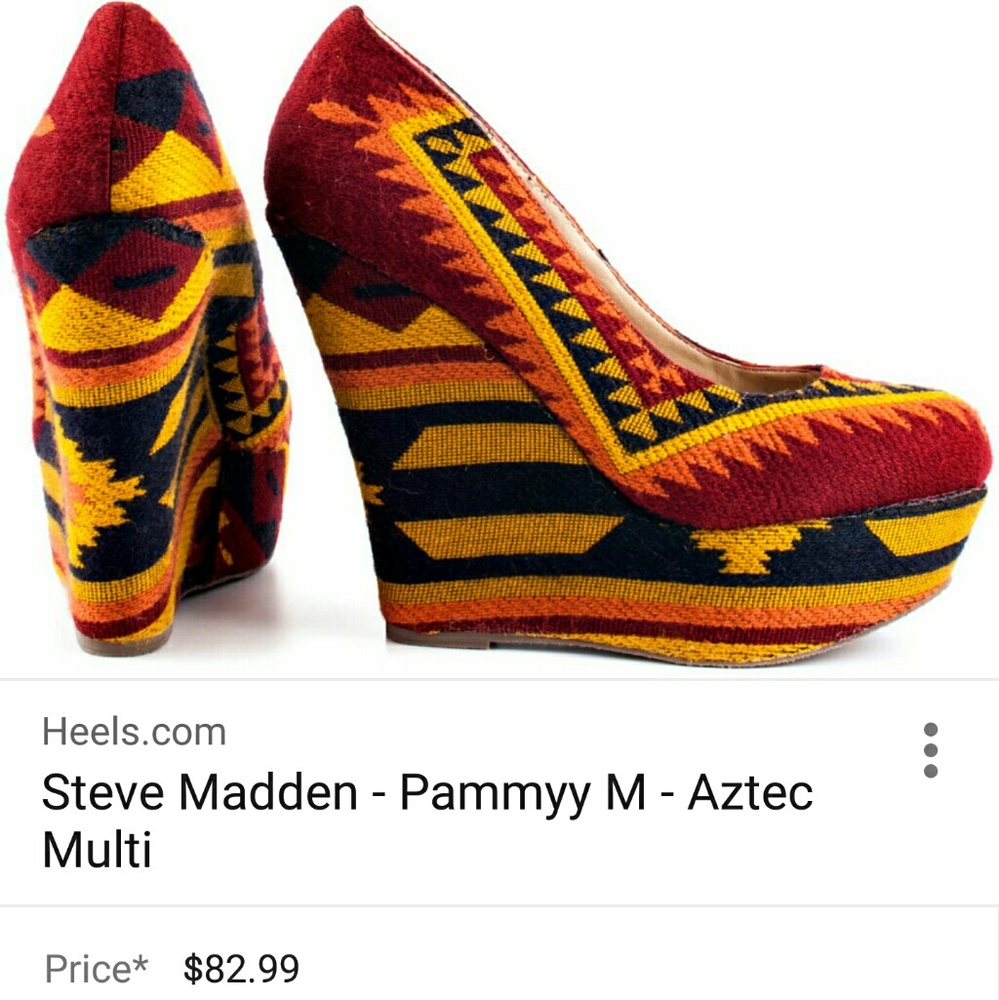 Steve Madden Aztec wedge shoes