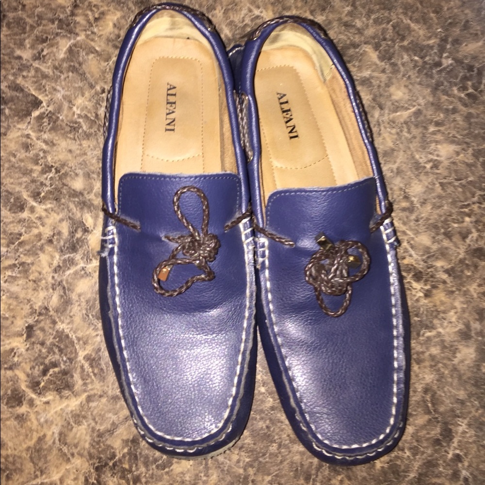 Blue Alfani Leather drivers
