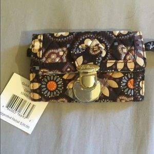 Vera Bradley keychain card and change holder