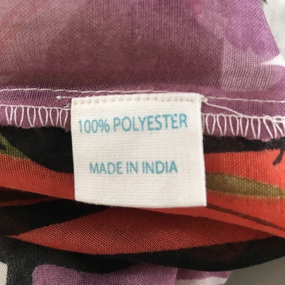 NWOT Kitara printed fringe Kimono cover up SZ -OS - Picture 6 of 6