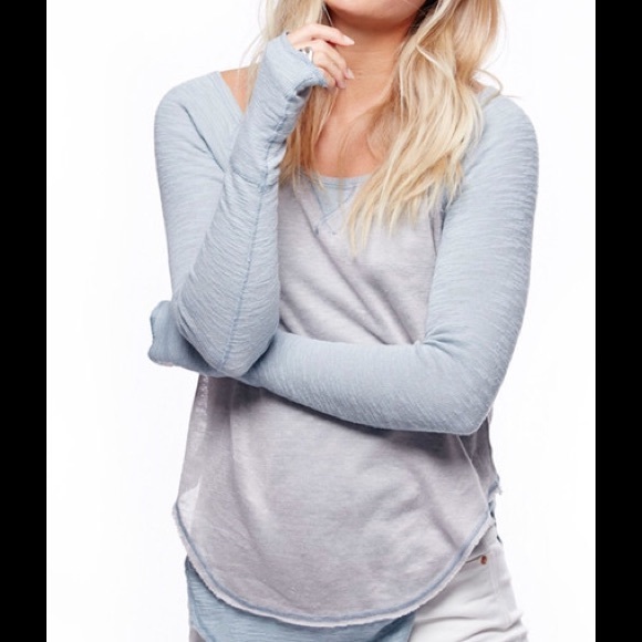Free People Tops - NWT Free People Friday Feelin Tee in Sky