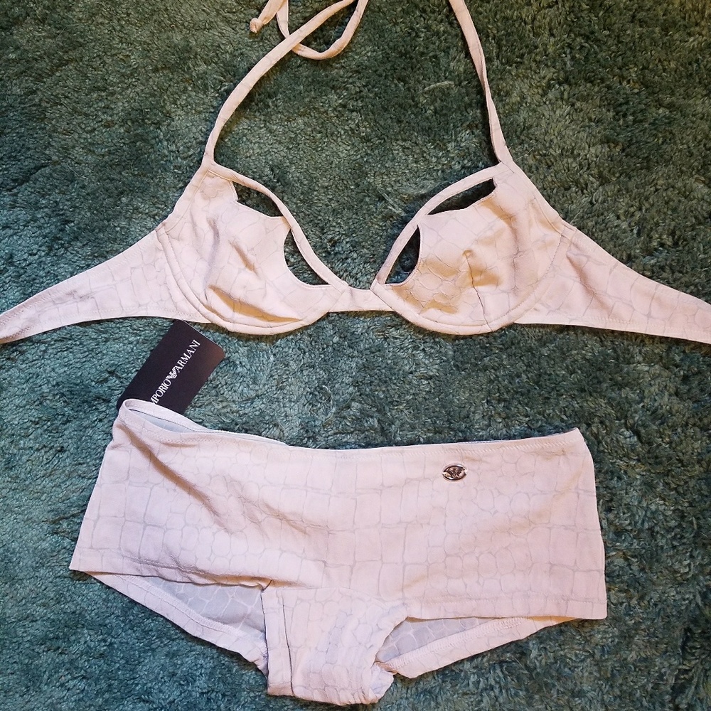 High Waisted Armani Bikini With Cutouts