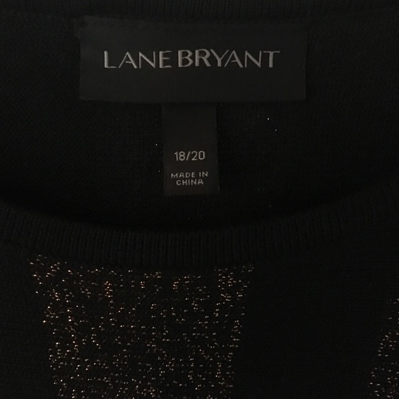 Black and Gold - Lane Bryant sweater - 3/4 sleeves - Picture 2 of 3