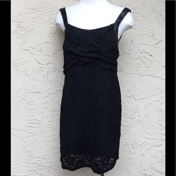 Final Sale Black Cocktail Embroidery Dress By Ryu - Picture 2 of 6