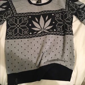 *SOLD* Pot leaf sweater