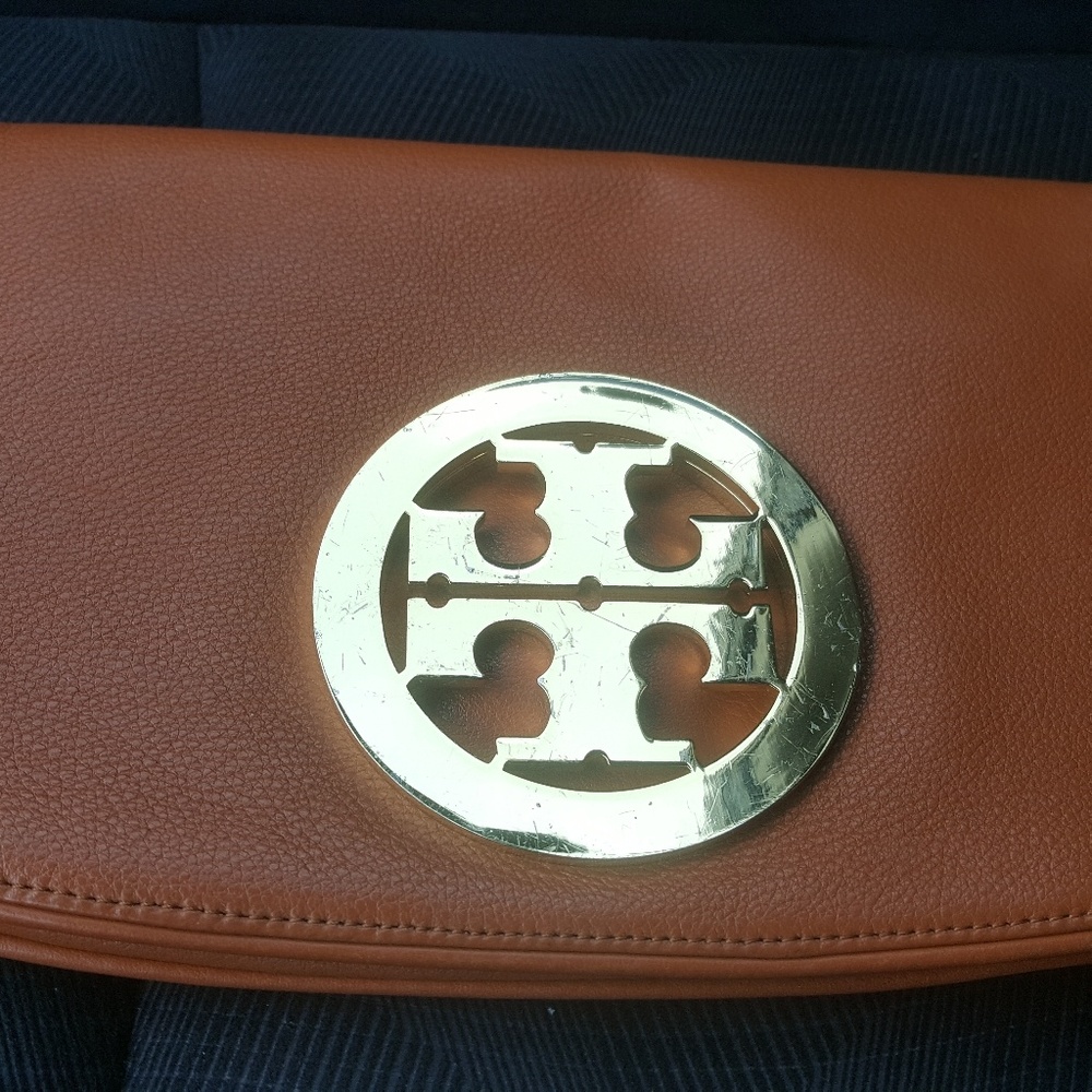 Tory Burch leather clutch