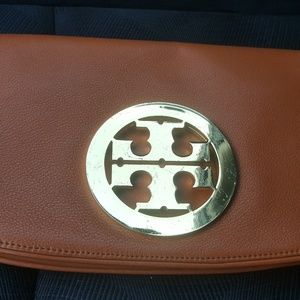 Tory Burch leather clutch