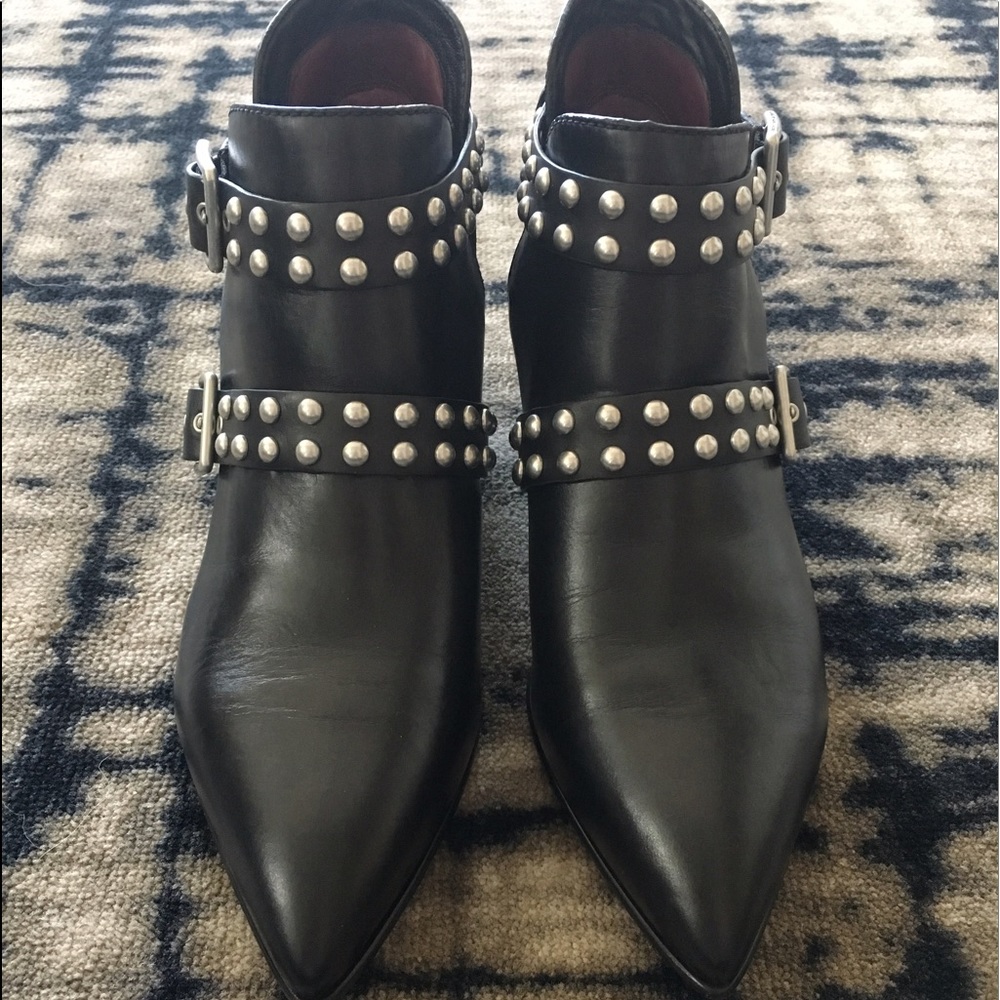 Marc Jacobs studded 2 strap ankle boot