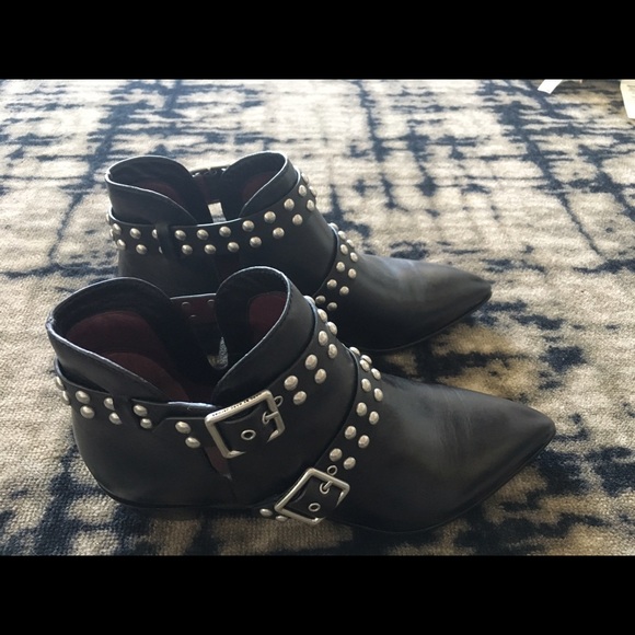 Marc Jacobs studded 2 strap ankle boot - Picture 3 of 3
