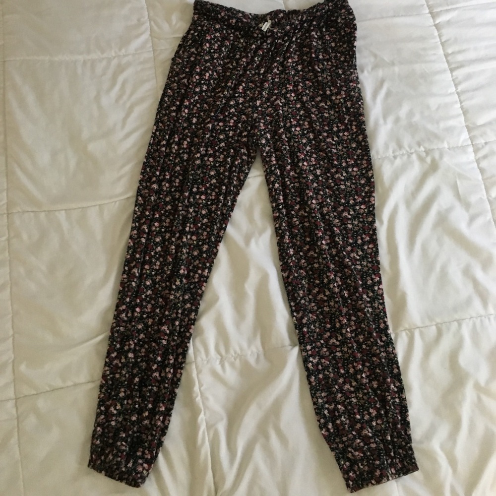 floral pants, only worn twice