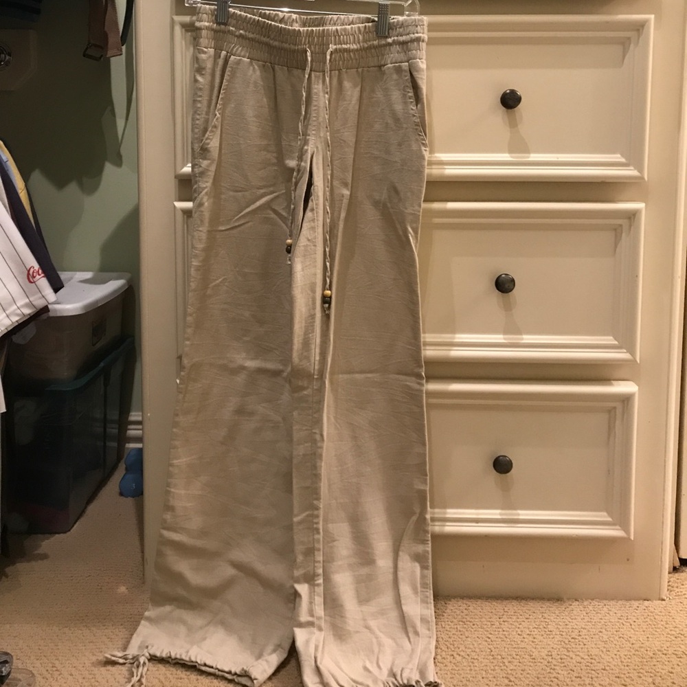 Beige linen pants from Italy!