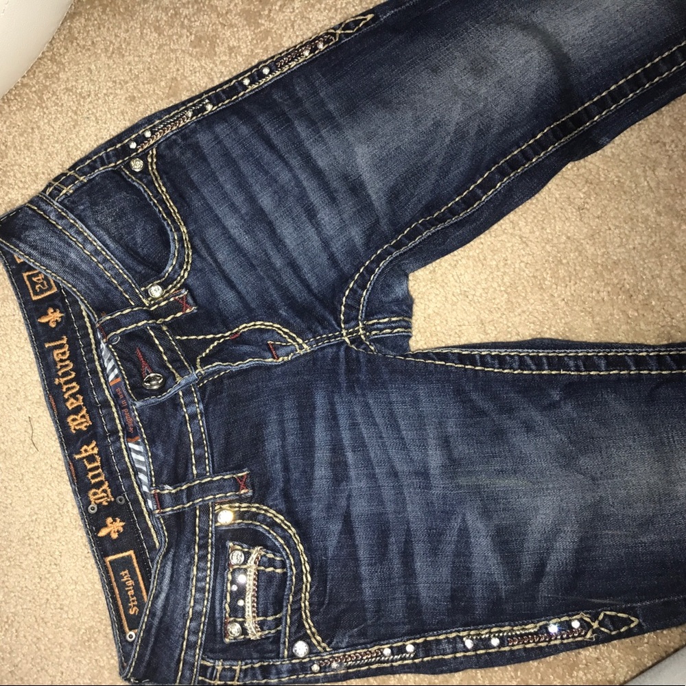ROCK REVIVAL STRAIGHT LEG JEANS