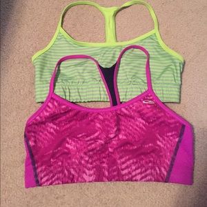 Lot of 2 sports bras athletic wear workout