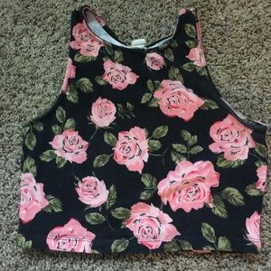Rose crop top