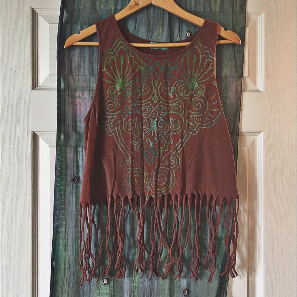 Urban outfitters cure fringe festive tank!