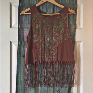 Urban outfitters cure fringe festive tank!
