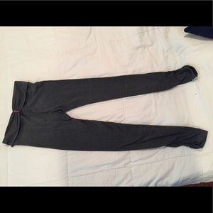 HardTail Grey Foldover Legging with Ankle Detail