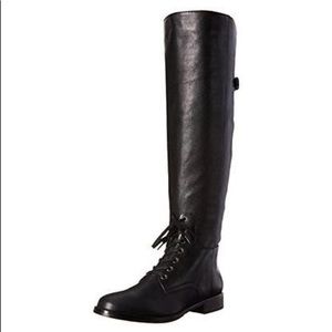 NEW Women's Size 7 Black Leather Riding Boot
