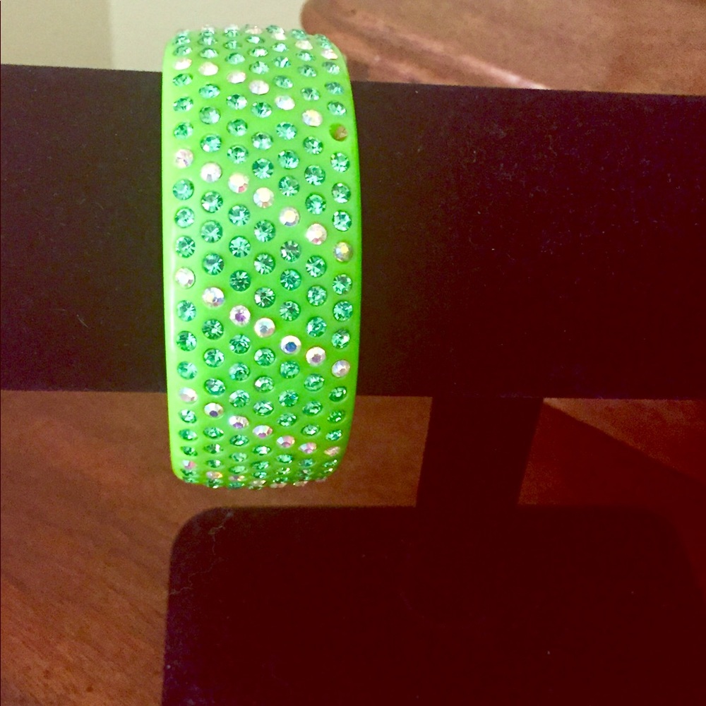 Bracelet- Lime Green with stones