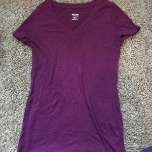 Deep burgundy/purple VNECK