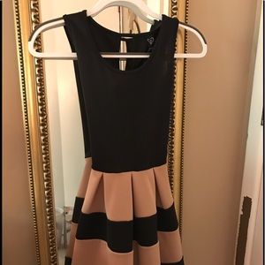 Black and nude dress