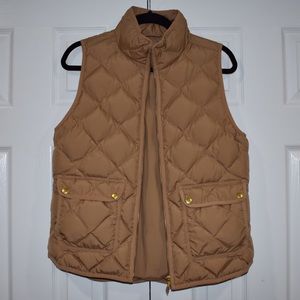 J. Crew Quilted Down Vest