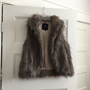 Faux fur vest