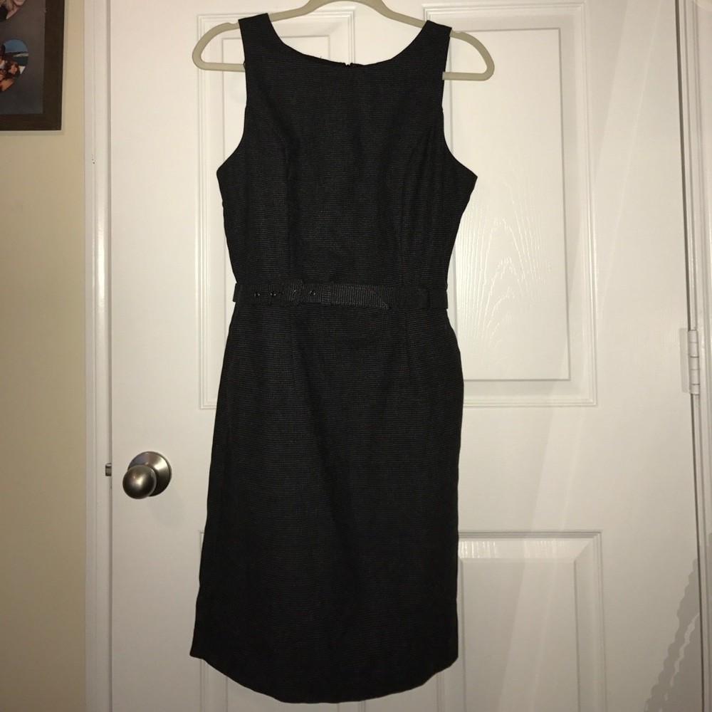 Grey Belted Dress