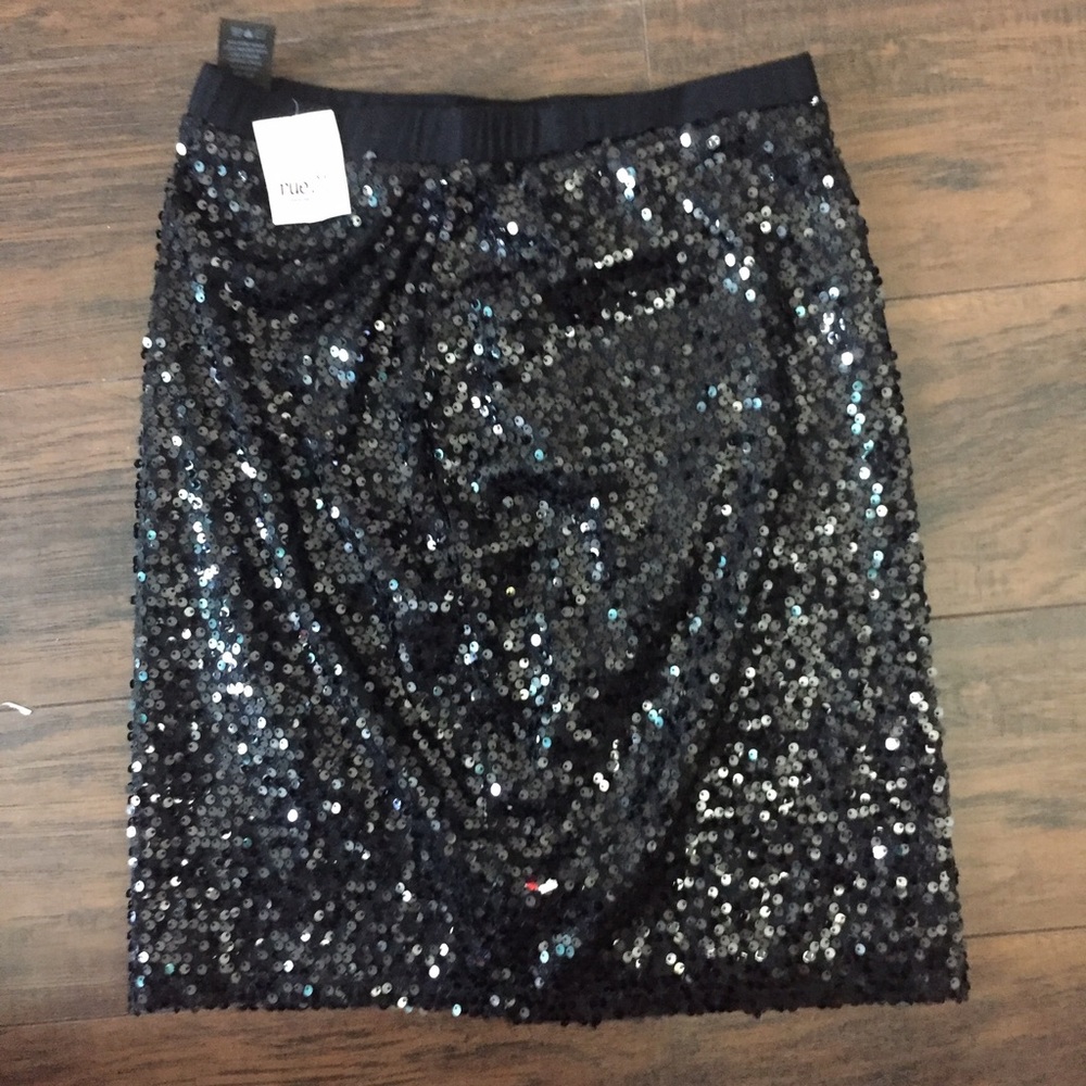 Rue 21 black glittery miniskirt