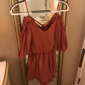 Burnt orange romper