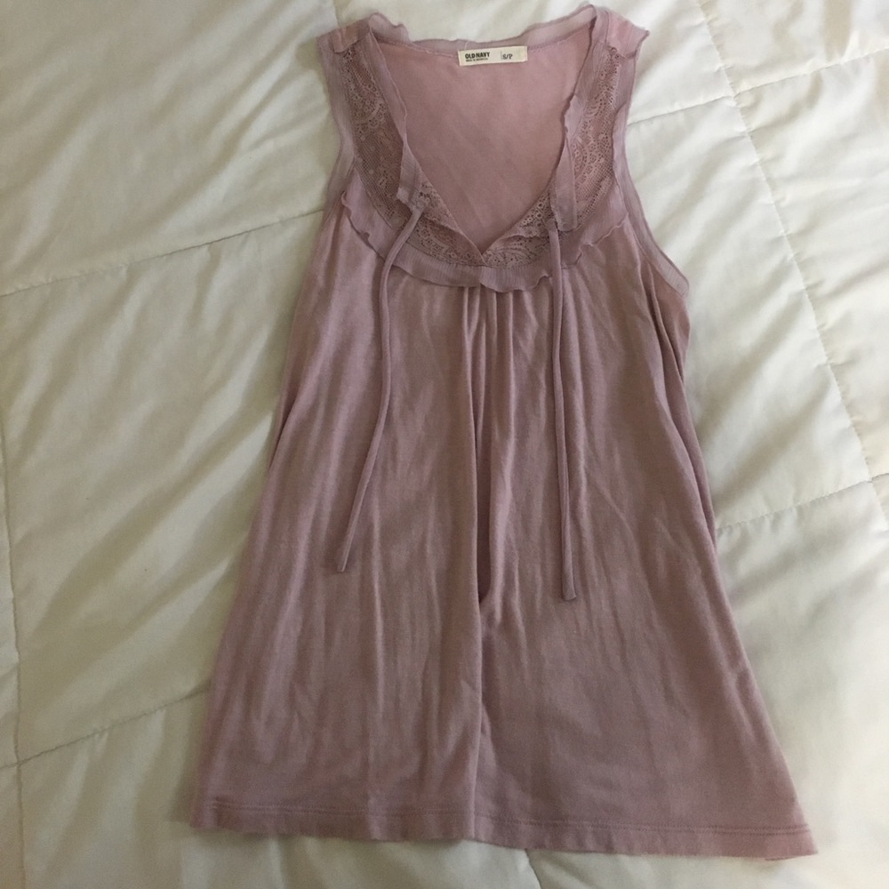 lace and draw string  tank top