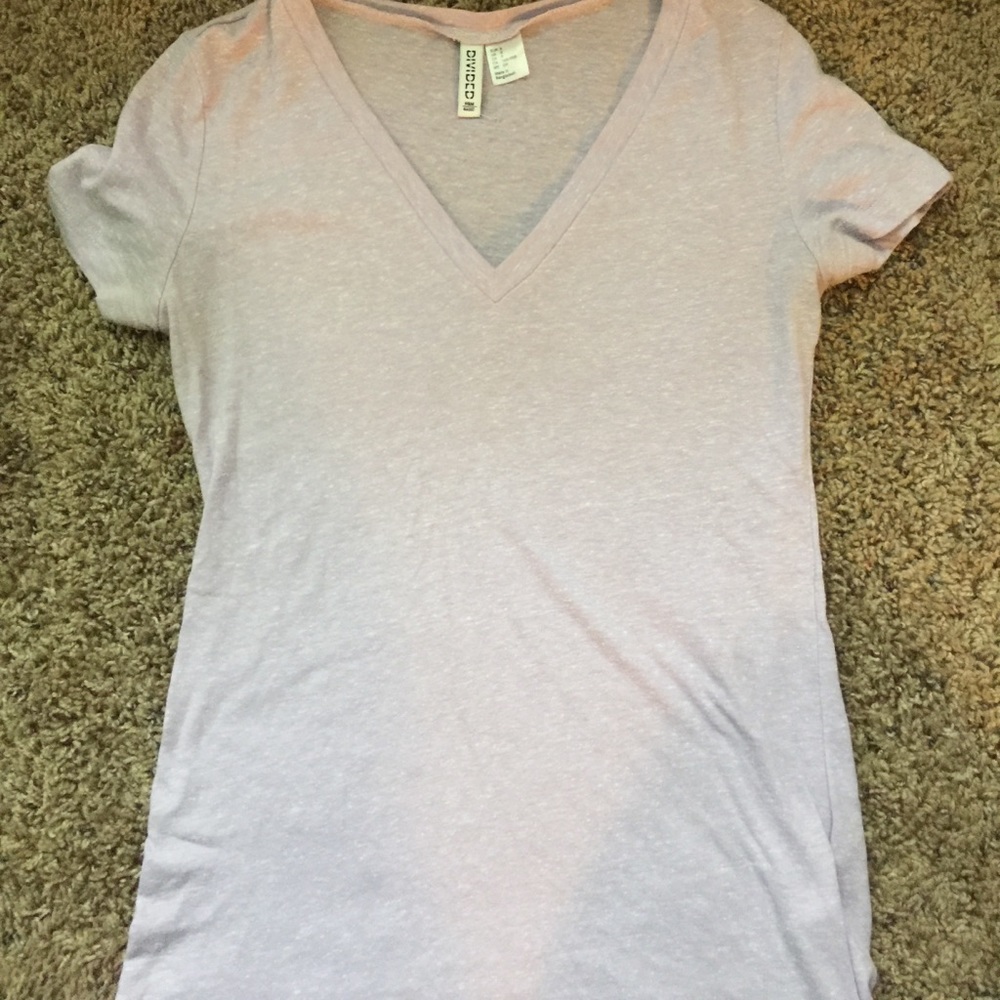 Lilac VNECK TSHIRT