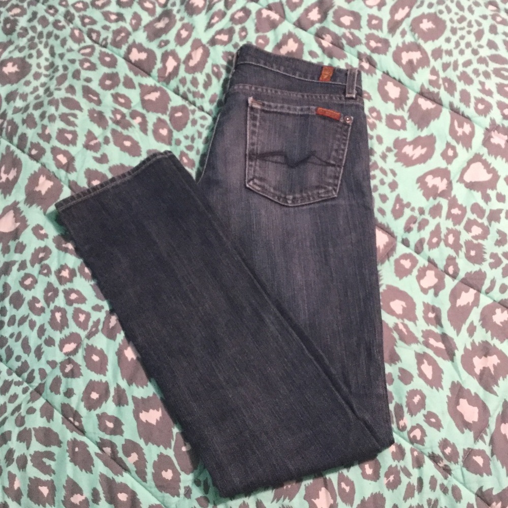 7 For All Mankind Roxanne Straight Leg Denim