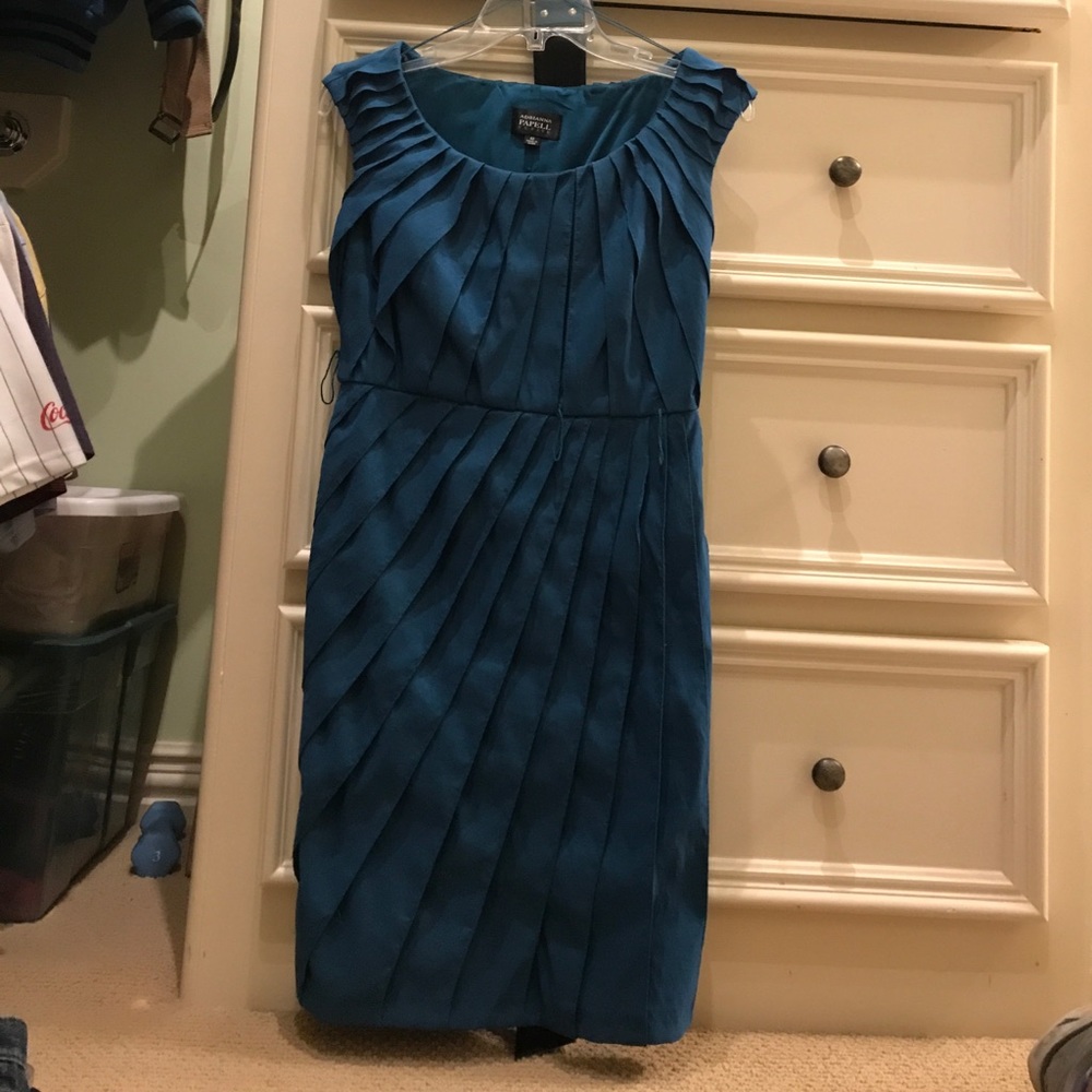 Adrianna Papell teal dress