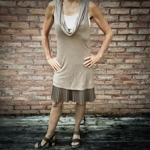 Free People EUC cowl neck dress, sz. S, brown