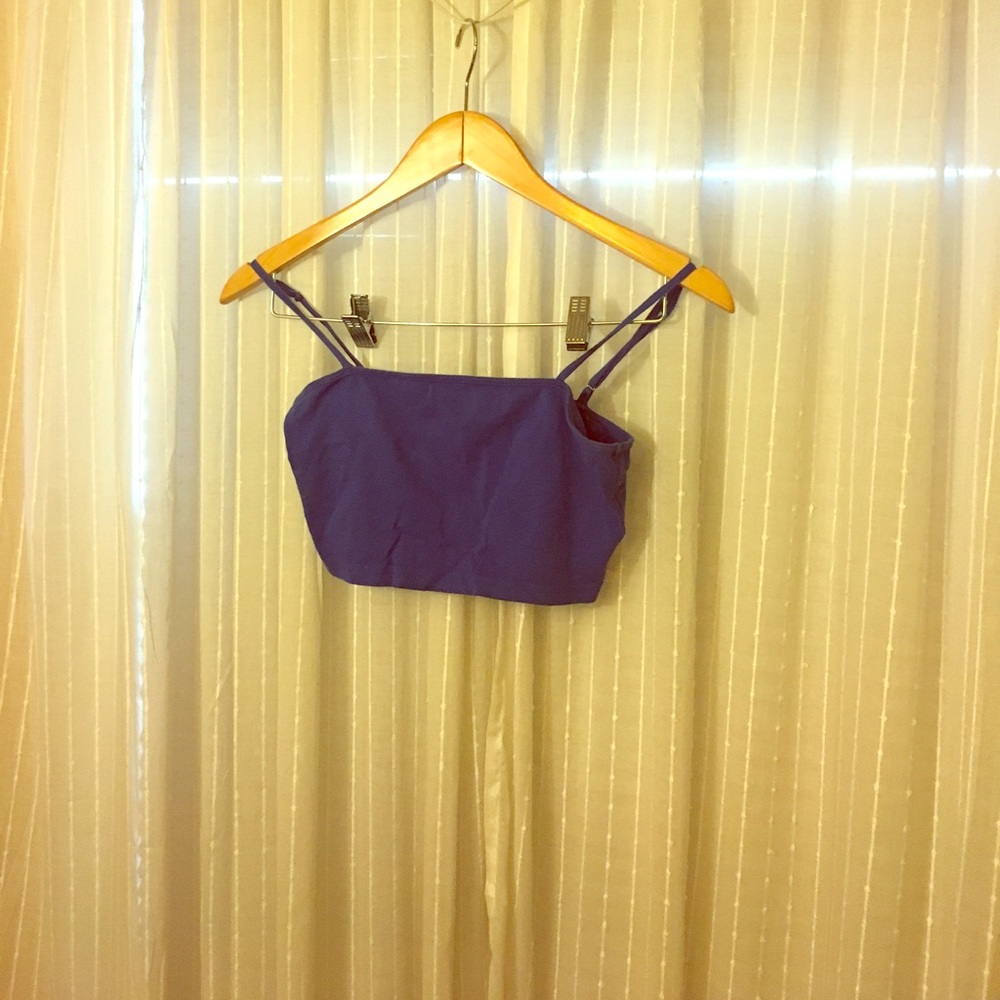 Blue crop top