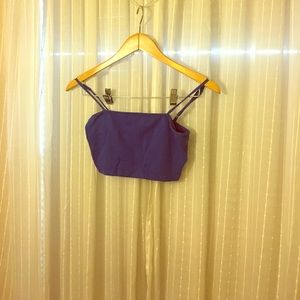 Blue crop top