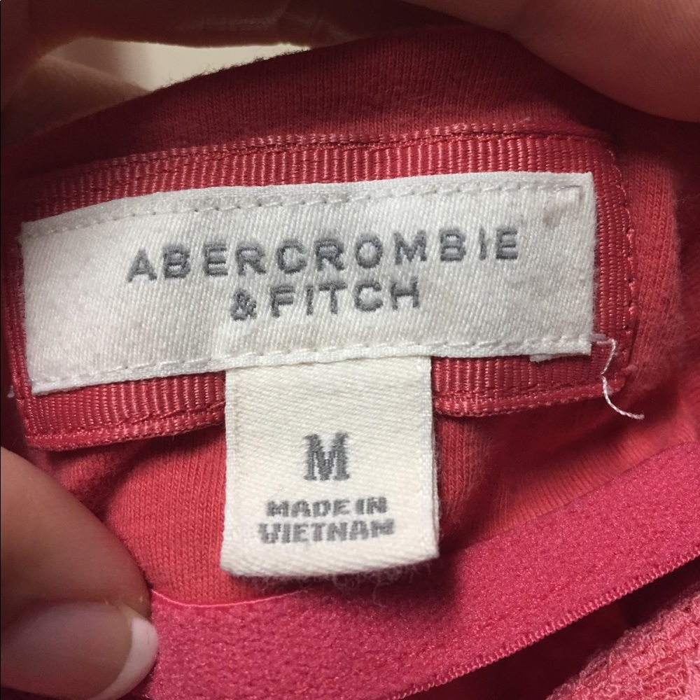 Abercrombie and Fitch, lace strap, Coral tank top - Picture 4 of 5