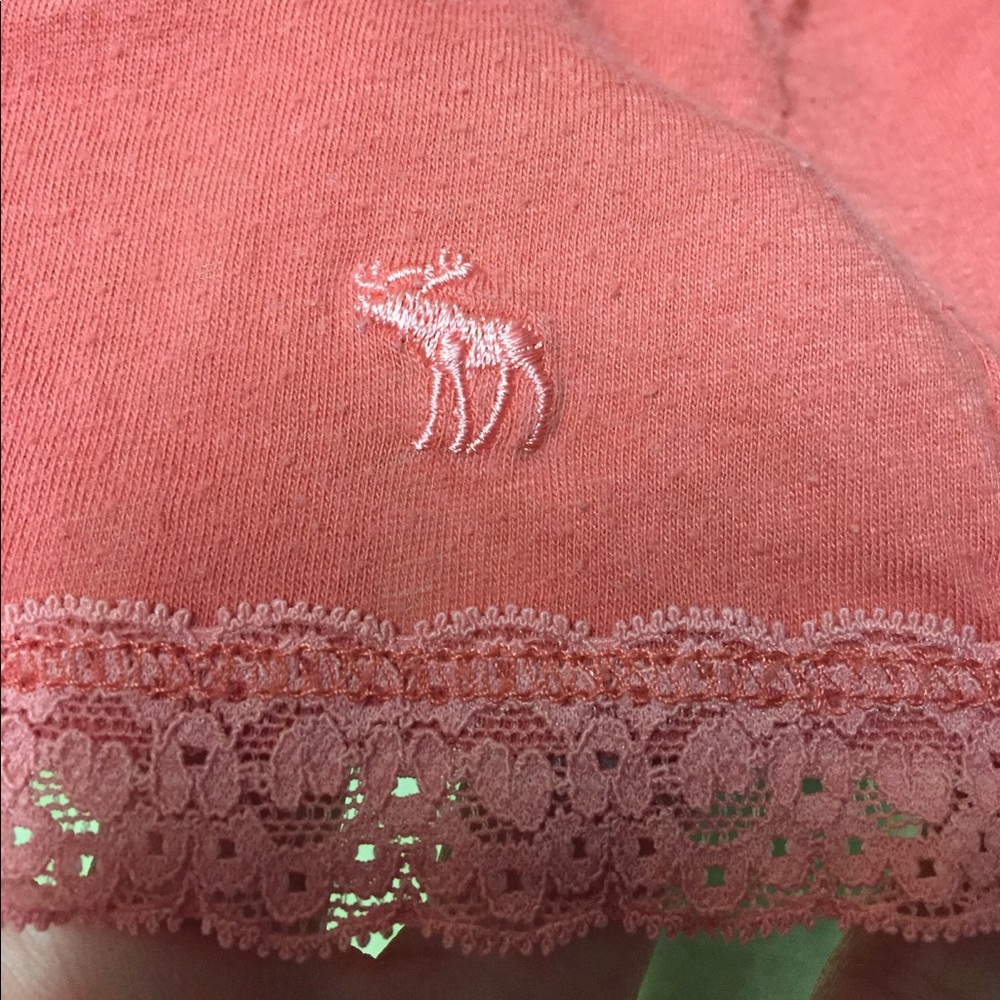 Abercrombie and Fitch, lace strap, Coral tank top - Picture 5 of 5