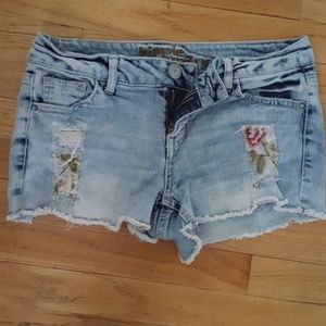 Denim shorts