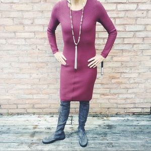 NWT Marc New York maroon sheath sweaterdress sz XS