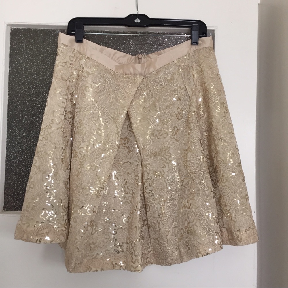 Anthropologie/BHLDN champagne color skirt