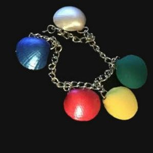 Multi colored shell bracelet