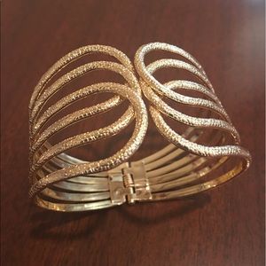 Thick Gold Bracelet
