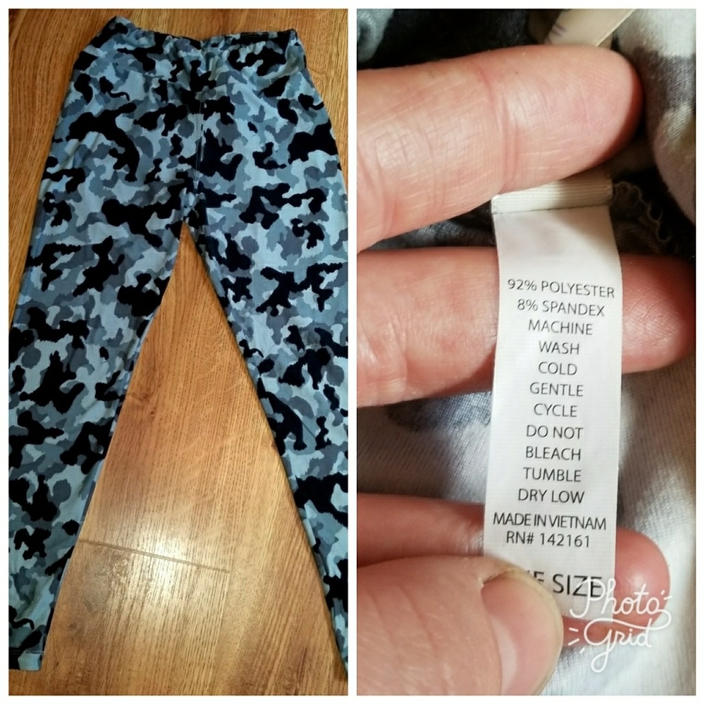 Lularoe Gray Camo OS