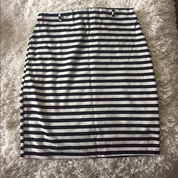 Brat Star Dresses & Skirts - Striped bodycon pencil skirt