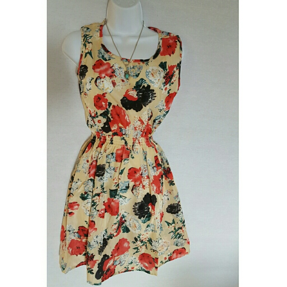 Floral Sleeveless Printed Dress Many Sizes NWOT - Picture 2 of 7