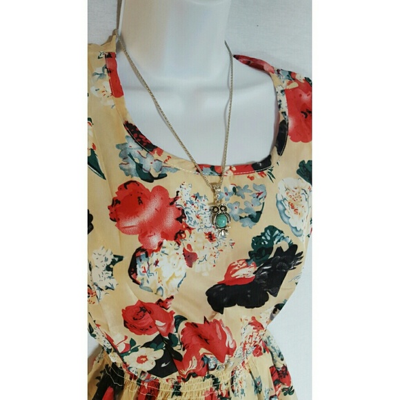 Floral Sleeveless Printed Dress Many Sizes NWOT - Picture 5 of 7