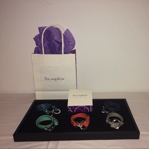 Lia Sophia faux leather wrap bracelets-$25.00 each