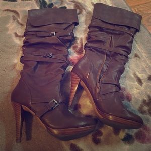 4 inch high heeled boots